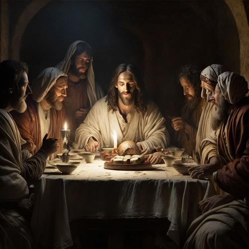 Bible Art - Jesus Last Supper