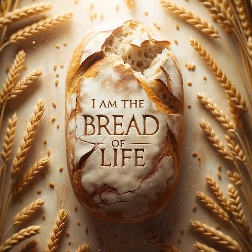 Bible Art - I am the bread of life